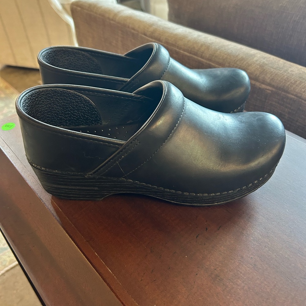 Dansko Black Slip-On Clogs